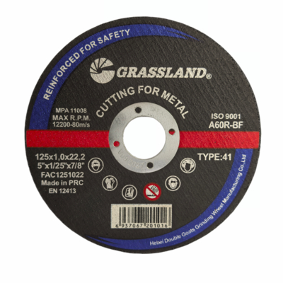 Отрезные круги GRASSLAND Metal для металла 125 мм x 1 мм x 22,2 мм для точной резки без вибрации