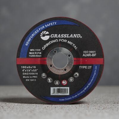 GRASSLAND 4 Metal Grinding wheel 100 X 1.0 for Contaminant-Free Grinding of Metal