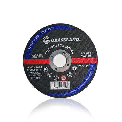 Отрезные круги GRASSLAND Metal для металла 125 мм x 1 мм x 22,2 мм для точной резки без вибрации