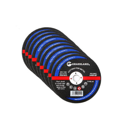 Металлические шлифовальные диски 3 дюйма для прямых и чистых резов 75 мм x 1,6 мм x 9 мм сплошной диск износостойкий абразивный материал из оксида алюминия 80 м/с