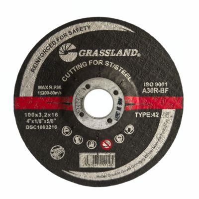 Шлифовальные диски GRASSLAND 4 дюйма Inox с моно-кристаллическим плавленым оксидом алюминия 100 мм x 3,2 мм x 16 мм